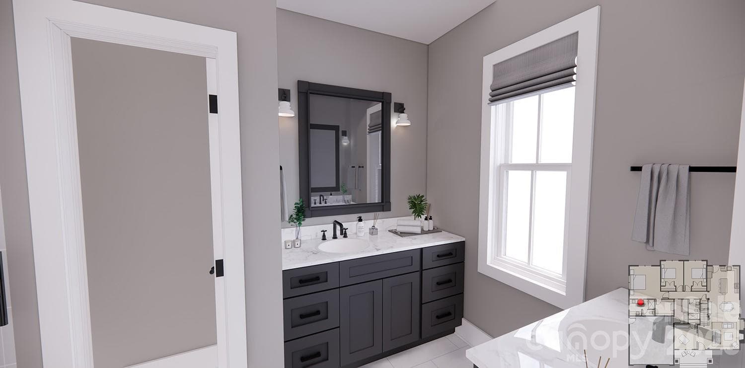 Full Bath-Rendering courtesy of Royal Oaks Design. - 166 Williams Meadow Loop, Hendersonville