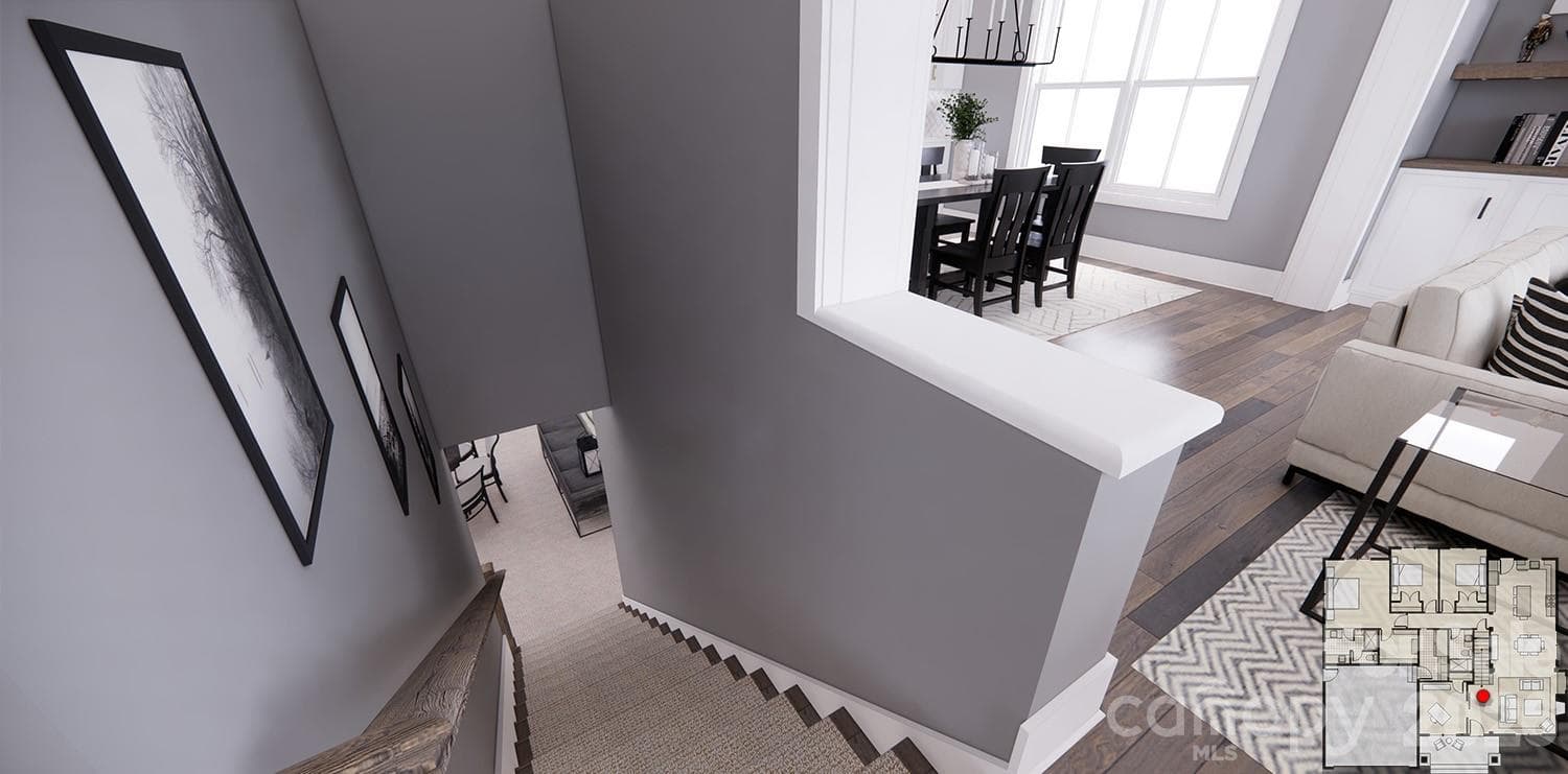 Lower Level Interior and exterior Access-Rendering courtesy of Royal Oaks Design. - 166 Williams Meadow Loop, Hendersonville