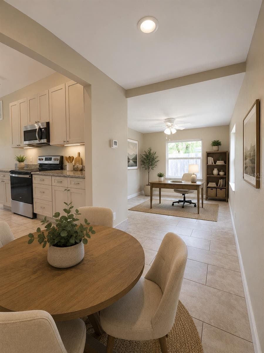Dining Study - Virtually Staged - 623 DEXTER DR, DUNEDIN