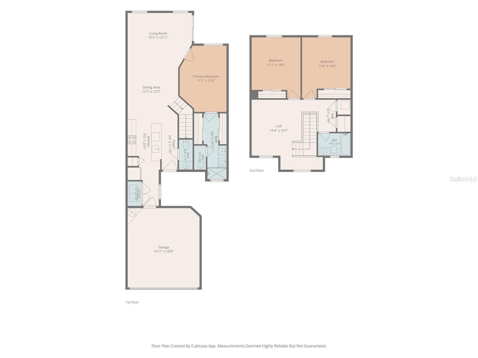 Floor plan both floors - 5282 NEIL DR, ST PETERSBURG