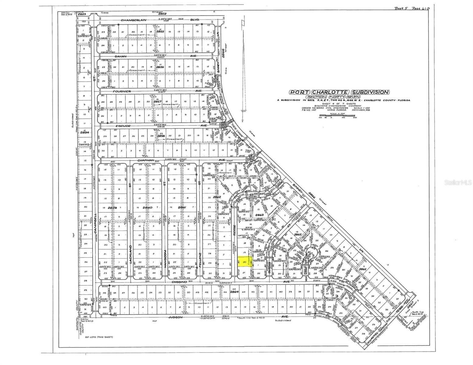 Plat Map - 514 REESE ST, PORT CHARLOTTE
