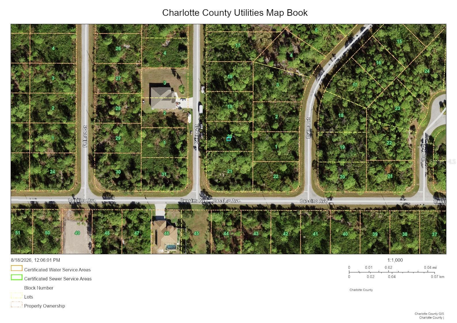 Utility Map - 514 REESE ST, PORT CHARLOTTE