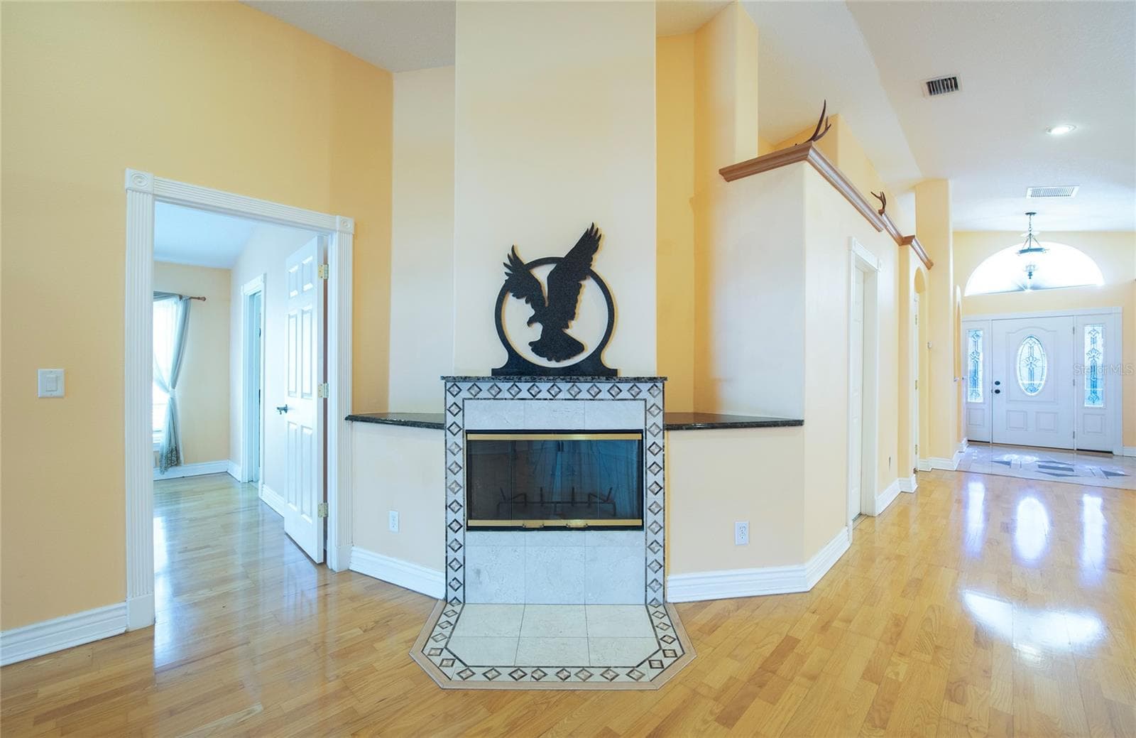 Fireplace. (1) - 1150 OAKWOOD DR, DUNEDIN