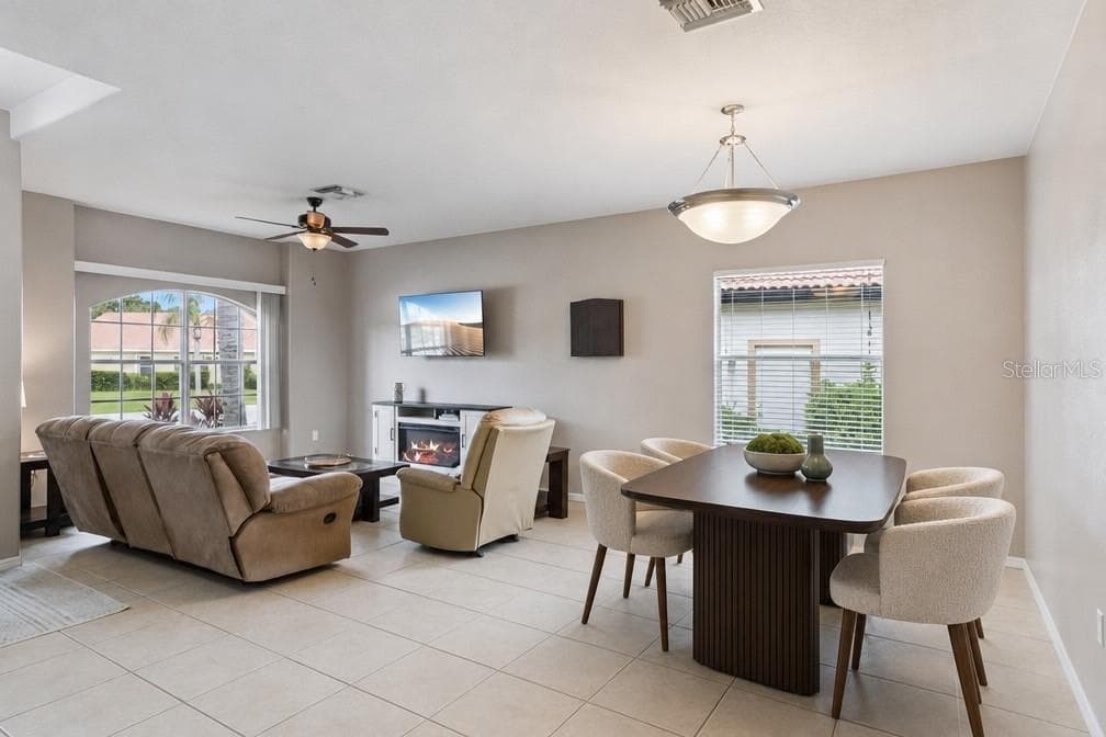 Formal Living Room & Dinning - 1742 ALTAVISTA CIRCLE CIR, LAKELAND