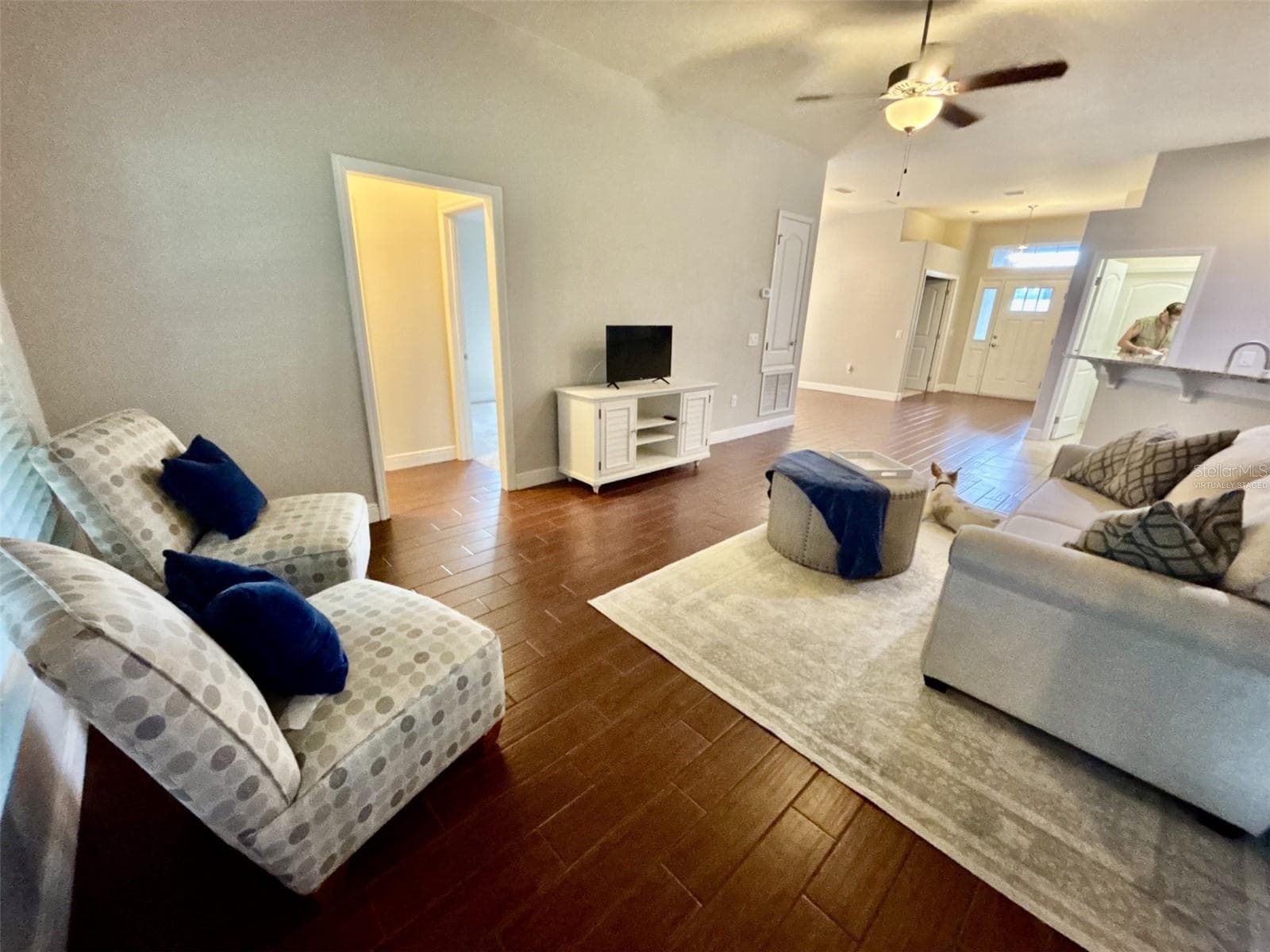 Virtually staged- options of furniture placement - 12244 LOOPBACK DR, SAN ANTONIO