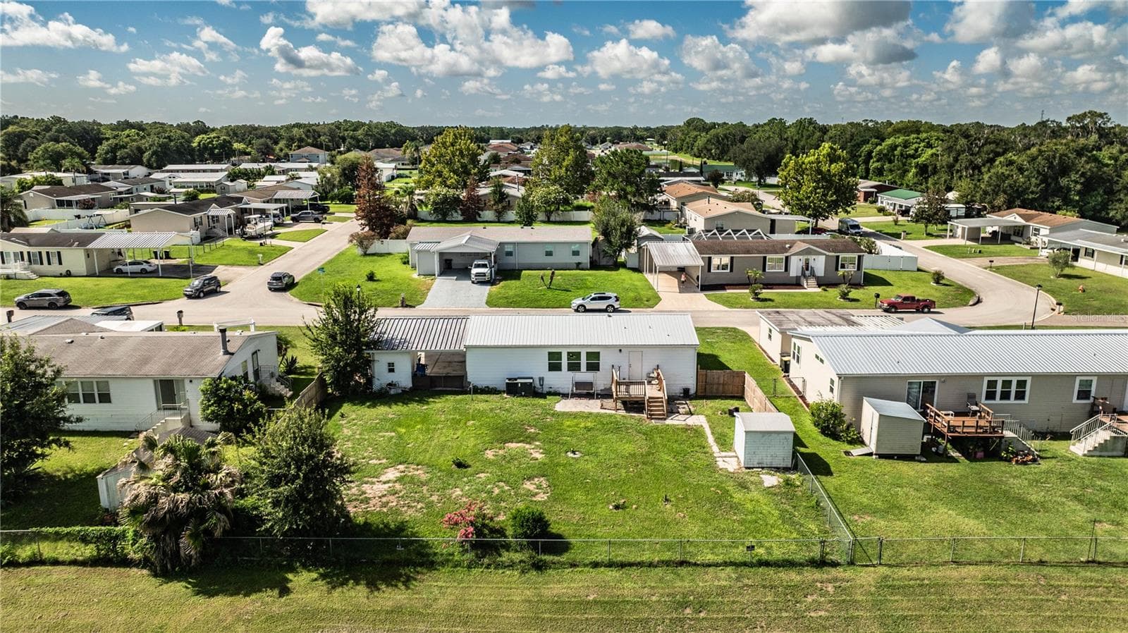 aerial of backyard - 487 LINDSEY DR, LAKELAND