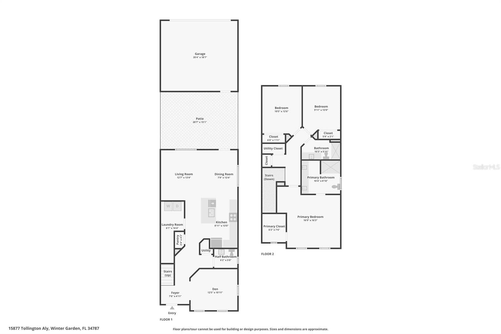 Floorplan - 15877 TOLLINGTON ALY, WINTER GARDEN