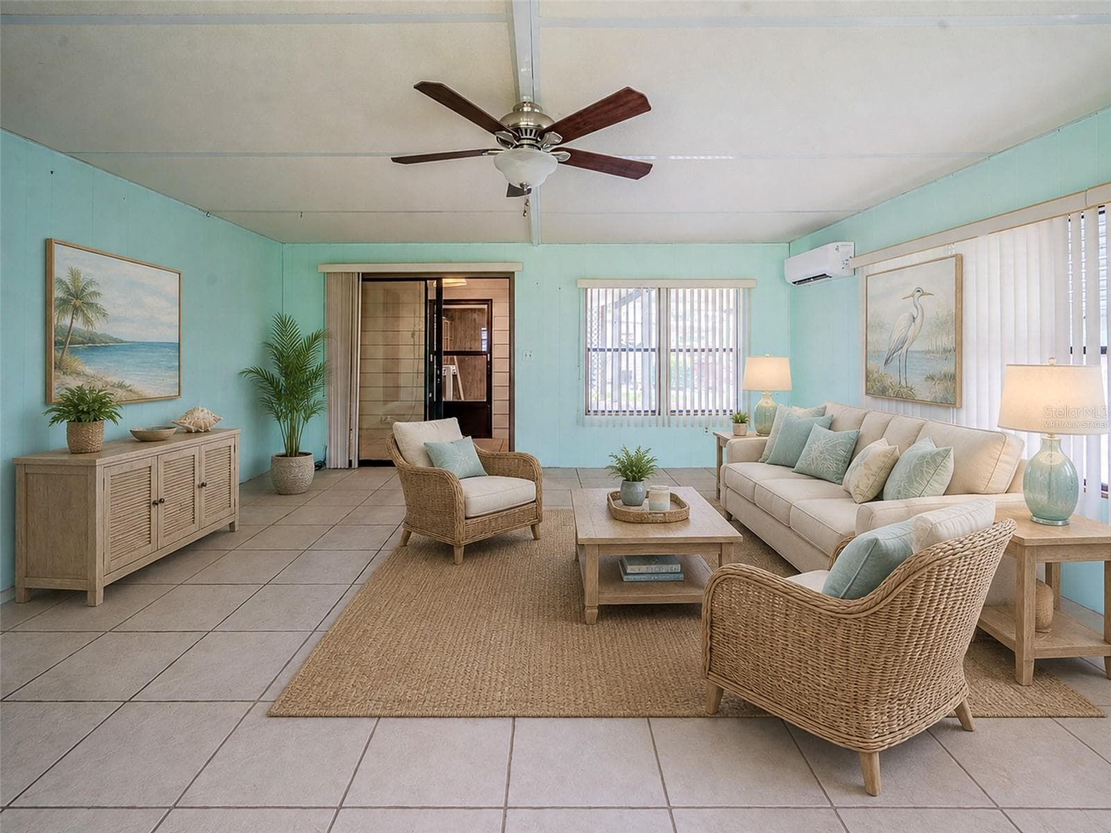 Florida room, virtually staged - 1021 HILLTOP RD, TAVARES