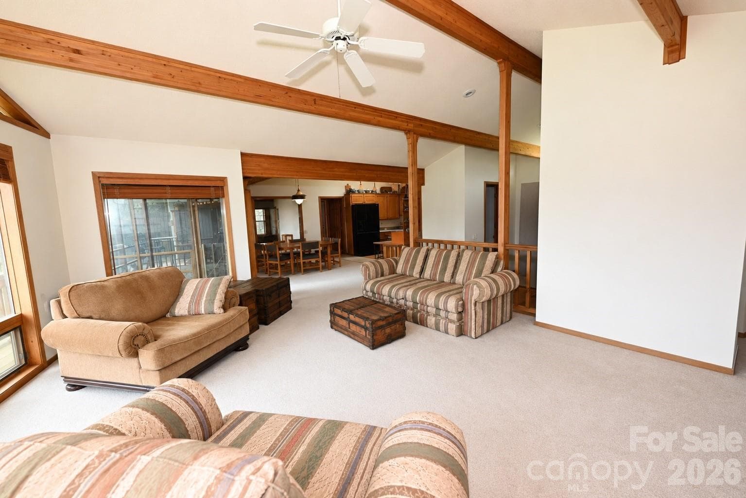 Main Level Living Room-Dining Area and Kitchen - 3711 Blendwood Lane NE, Hickory