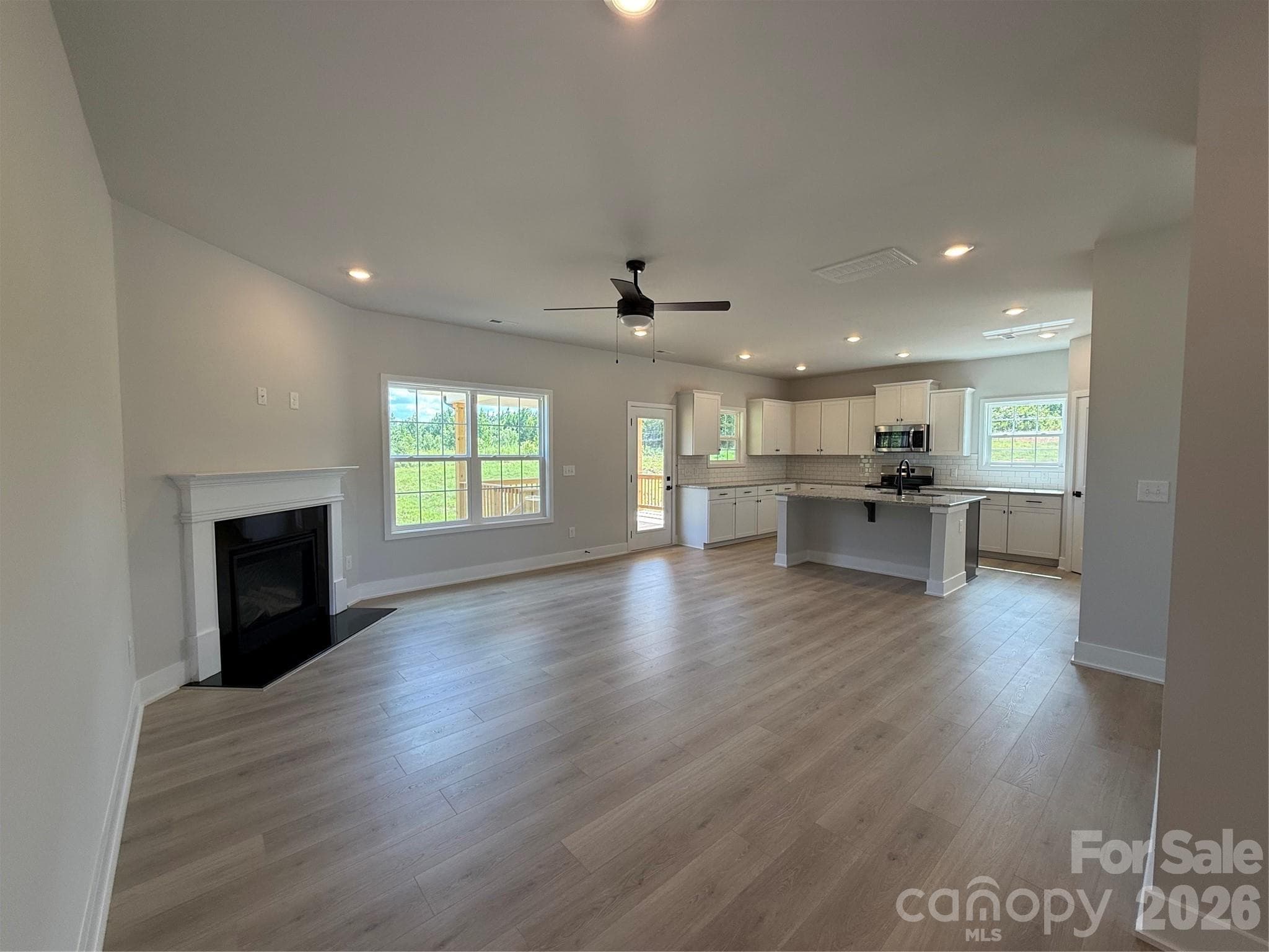 Family Room and Kitchen - 158 Kerr Walk Drive, Statesville