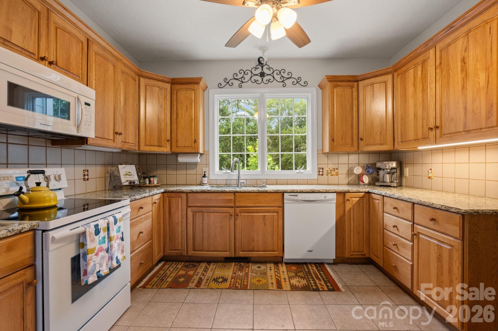 Kitchen w/ views to the forest! - 210 Clear Vista Circle, Asheville
