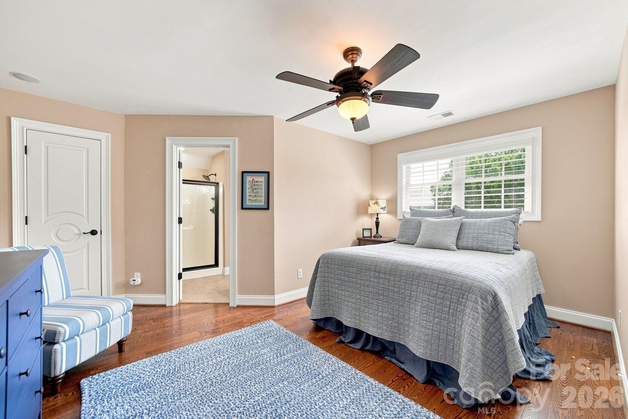 Room featuring a spacious layout, a private full bathroom, and a generous closet, perfect for use as an additional bedroom, guest suite, or home office. - 1001 Heritage Acres Drive, Weddington