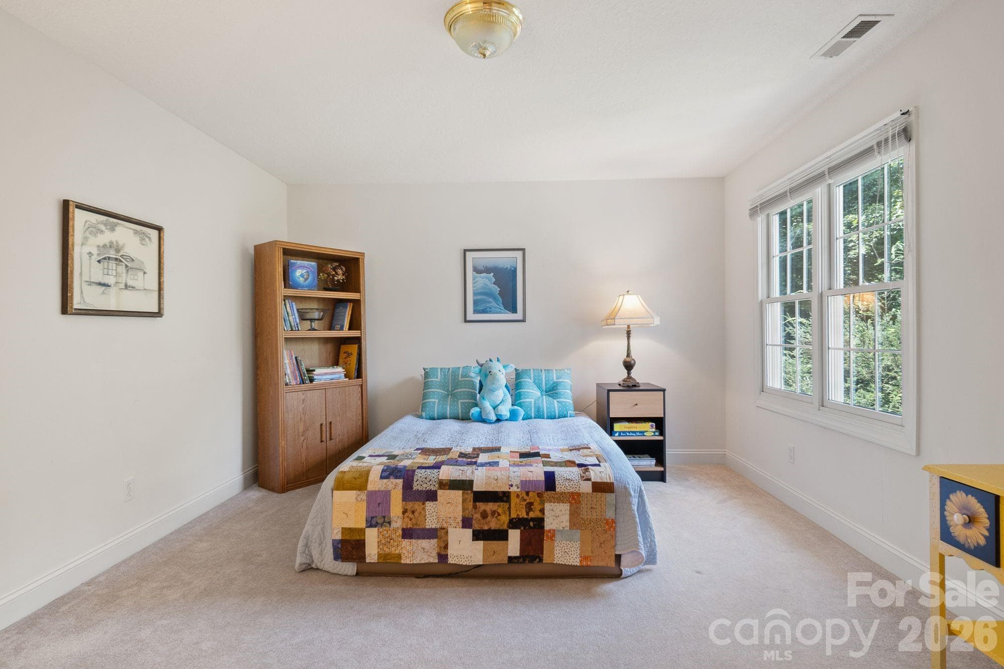 3rd Bedroom upstairs w/ walk in closet and storage - 210 Clear Vista Circle, Asheville