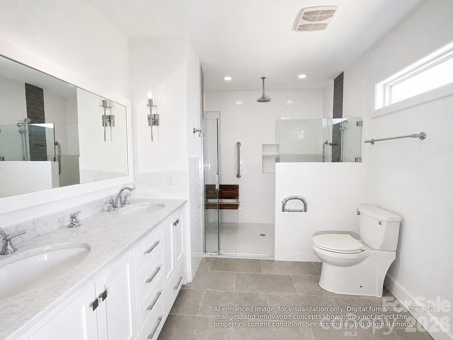 Virtually staged/AI-enhanced photos illustrate potential improvements - 1512 Ivey Drive, Charlotte