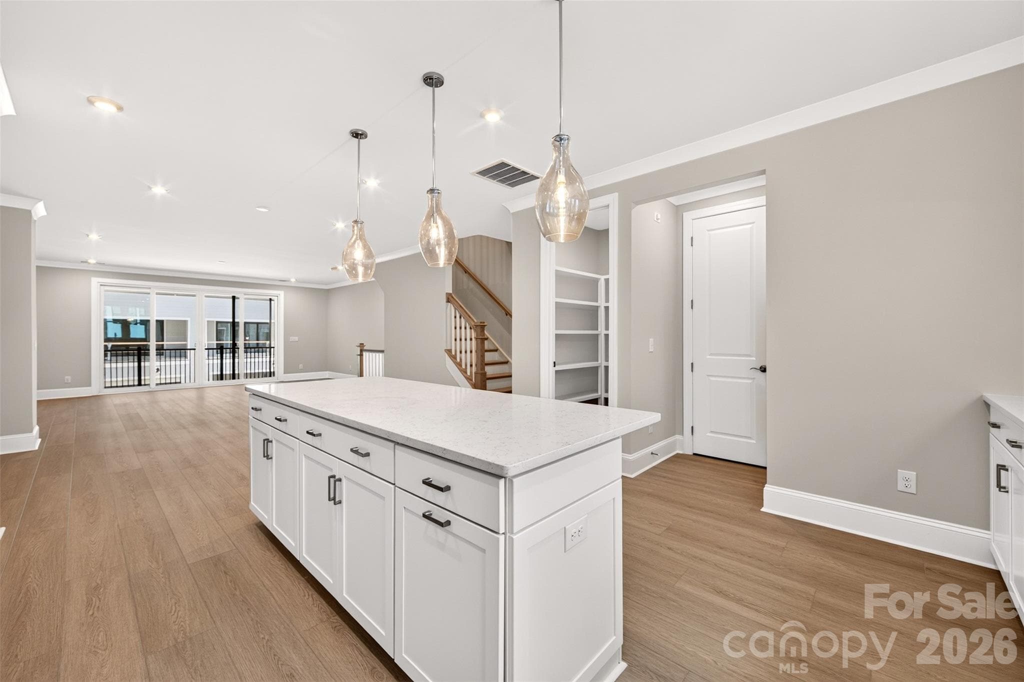 Large island with ample storage - 6008 Yellow Buckeye Drive, Charlotte