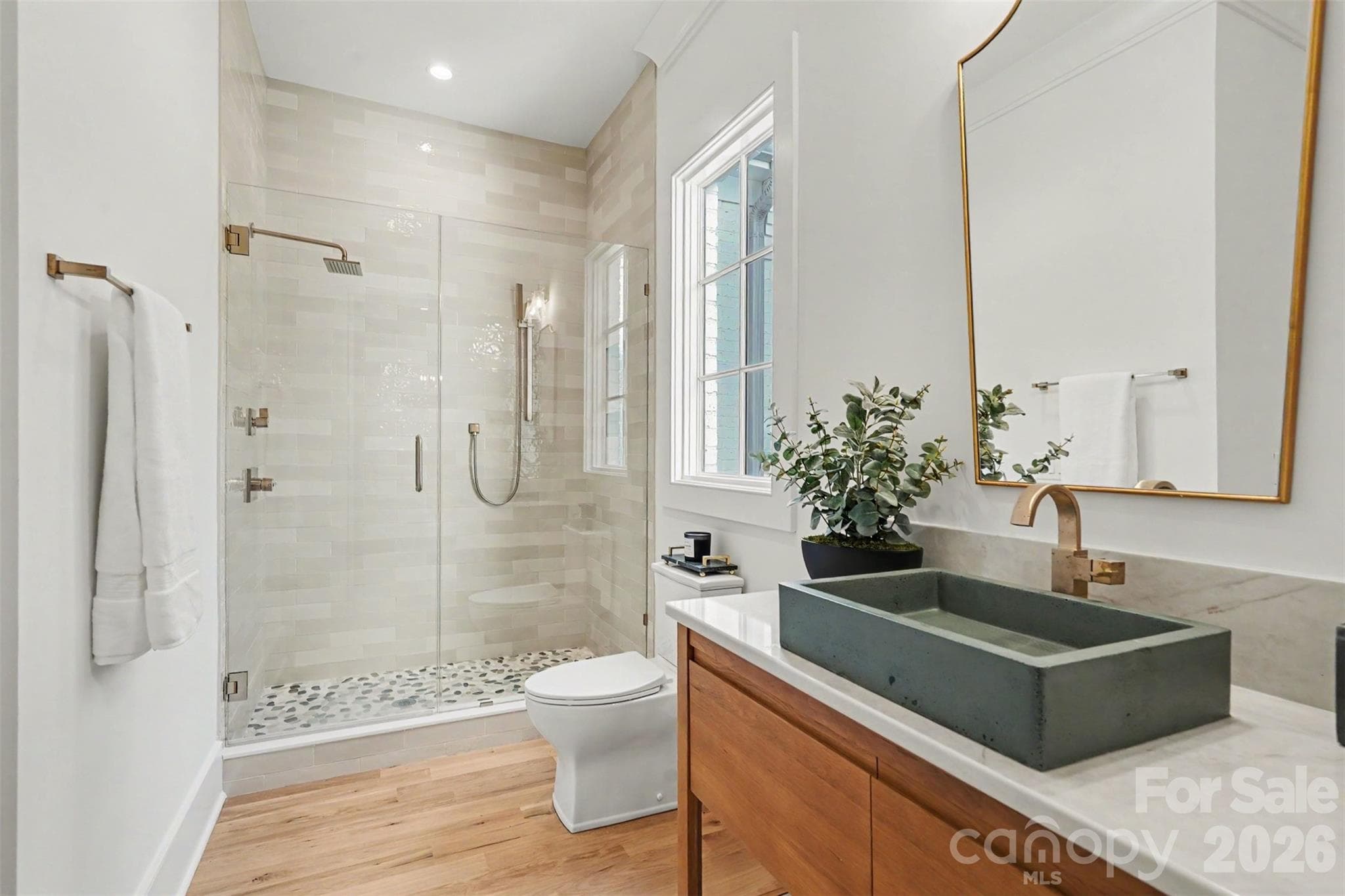 Powder Room + Shower - 539 Mammoth Oaks Drive, Charlotte