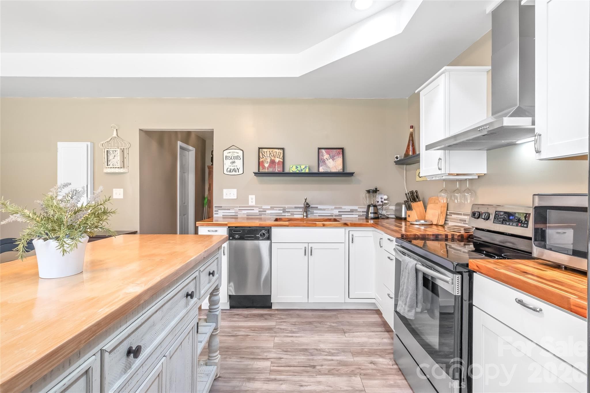 Plenty of cabinets, counter space and an electric stovetop - 2241 Indian Cross Trail, Matthews