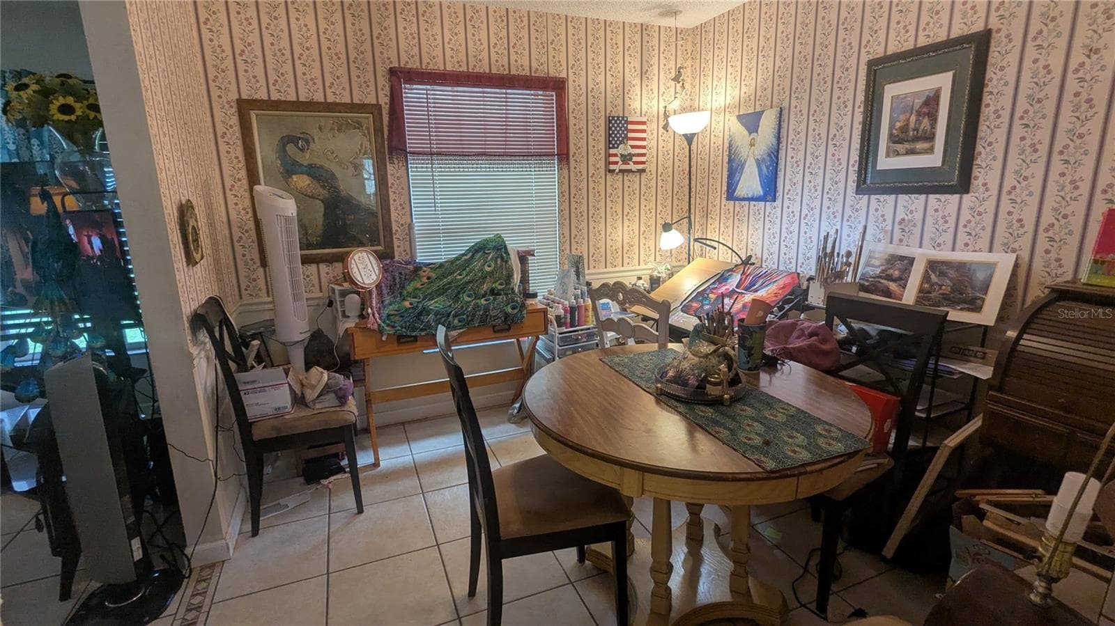Dining room currently also used as art studio - 5045 MISTY LAKE DR, MULBERRY