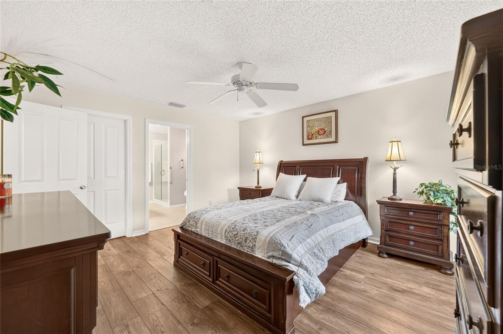 Primary Bedroom with Ceiling Fan - 16947 SE 93RD CUTHBERT CIR, THE VILLAGES
