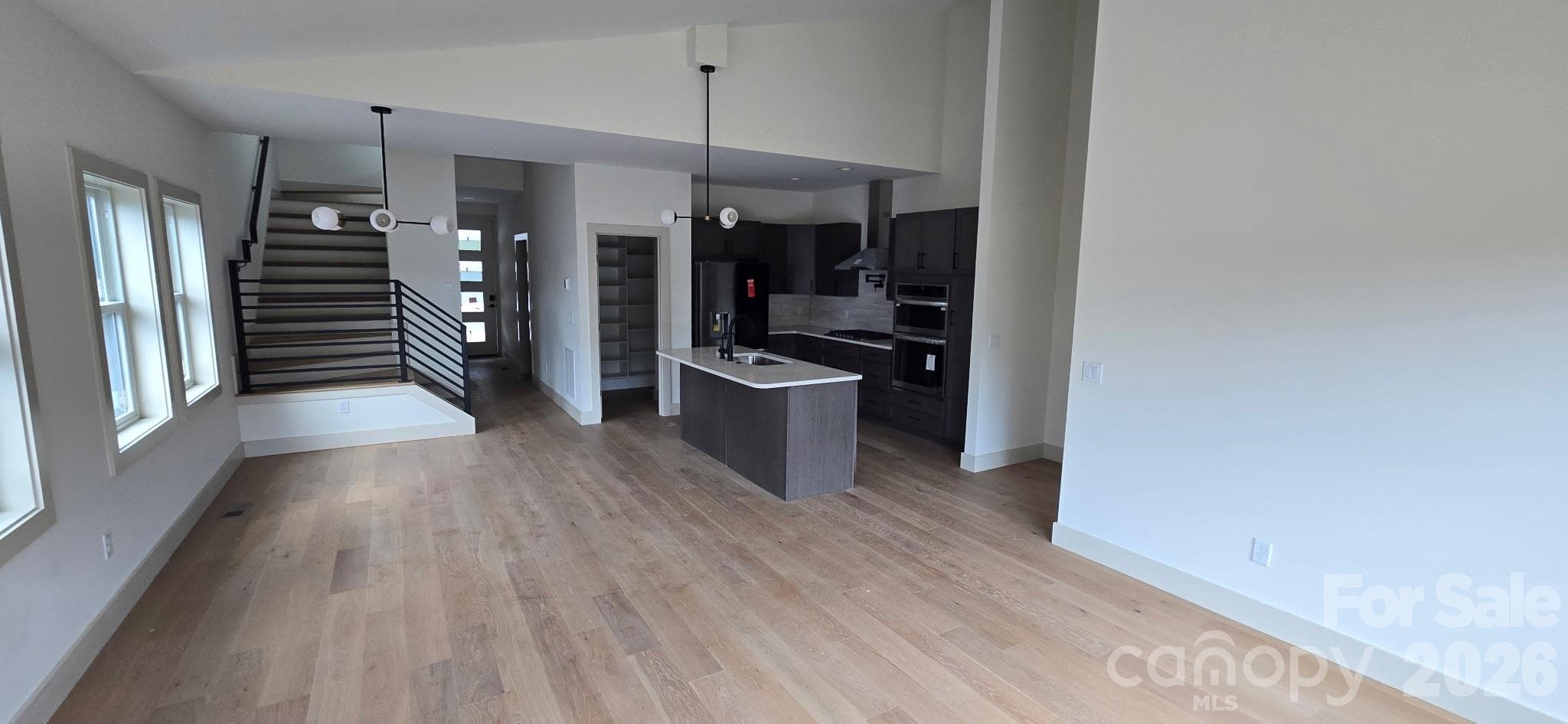Main level open concept - 309 Iron Ridge Loop, Asheville