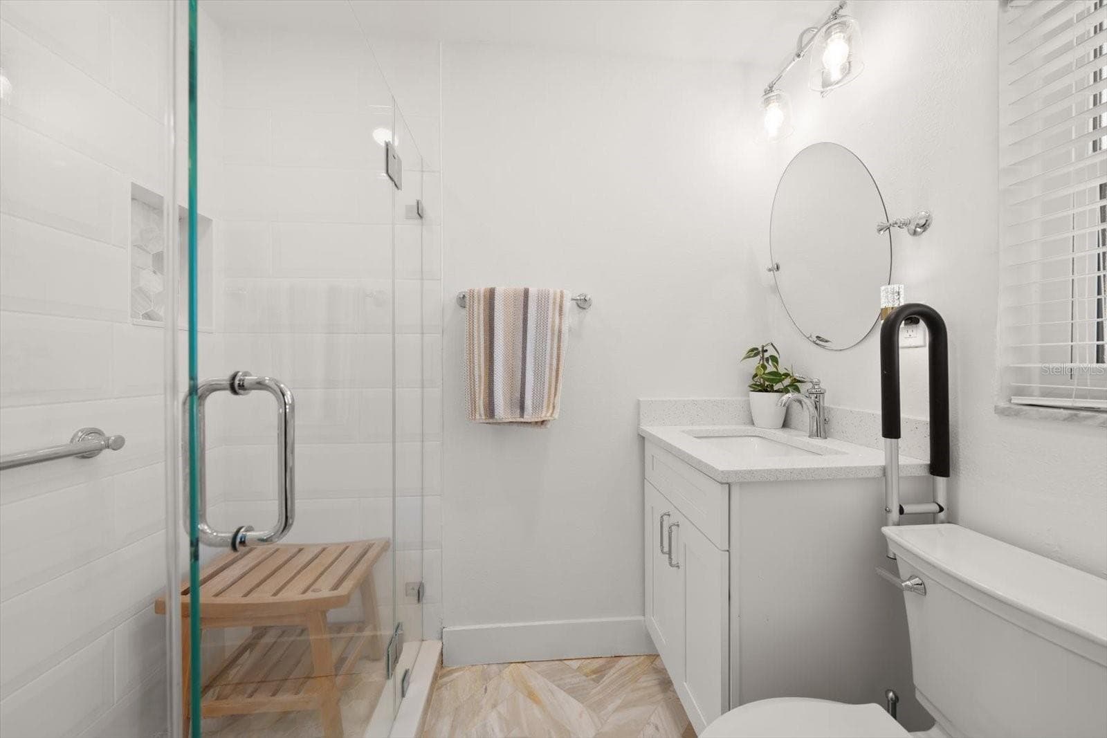 Bathroom #2, Step in Shower, Natural light, So nice! - 821 JACARANDA DR, LARGO