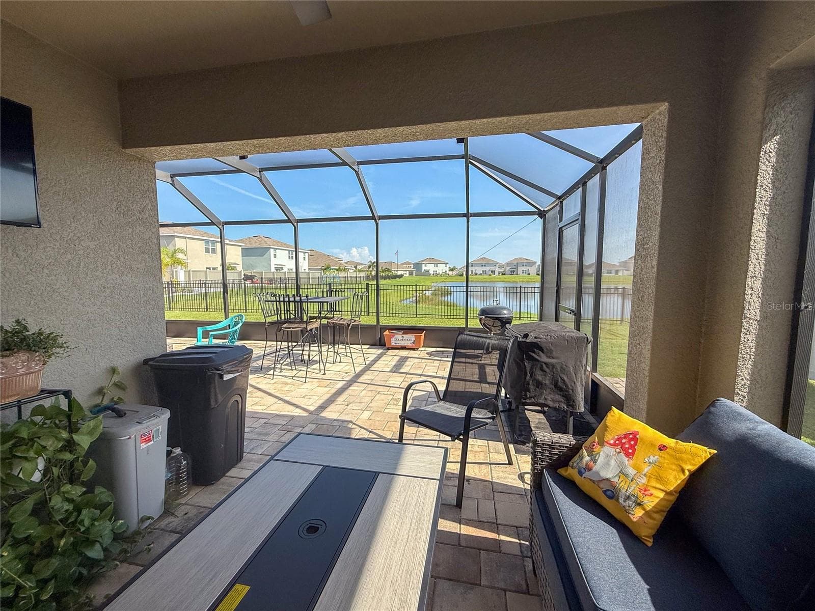 LANAI AND PATIO VIEW - 4120 QUIET RAIN CT, PALMETTO