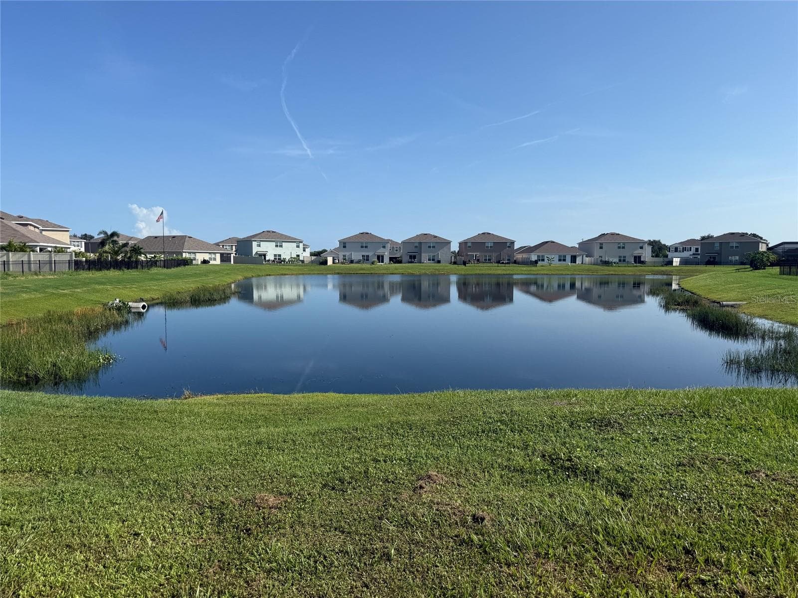 POND VIEW FROM BACKYARD - 4120 QUIET RAIN CT, PALMETTO
