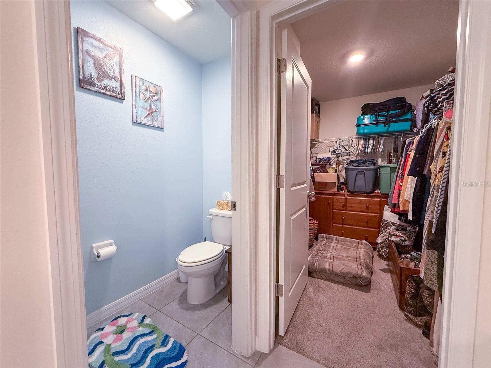 PRIMARY WET CLOSET AND WALK IN CLOSET - 4120 QUIET RAIN CT, PALMETTO