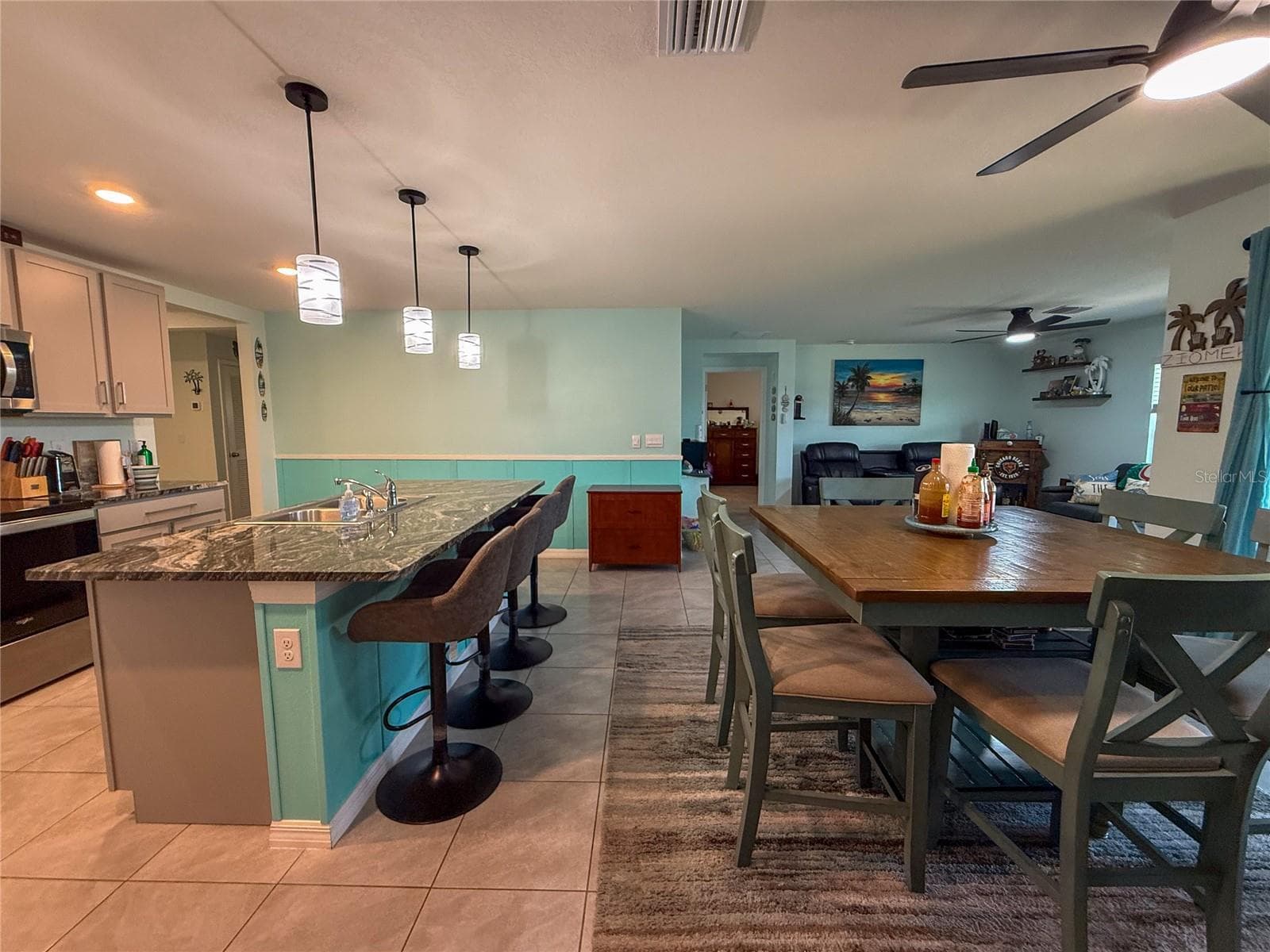KITCHEN AND DINING ROOM - 4120 QUIET RAIN CT, PALMETTO