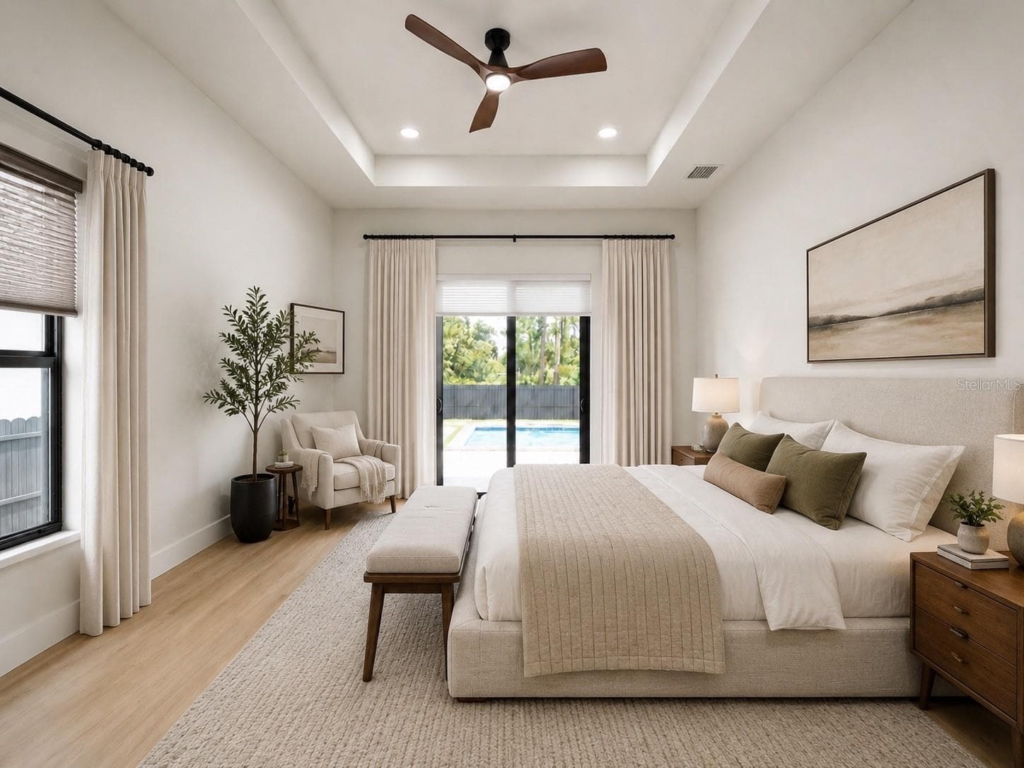 Virtually Stage Primary Suite Rendition #2 - 1310 S WAPELLO ST, NORTH PORT