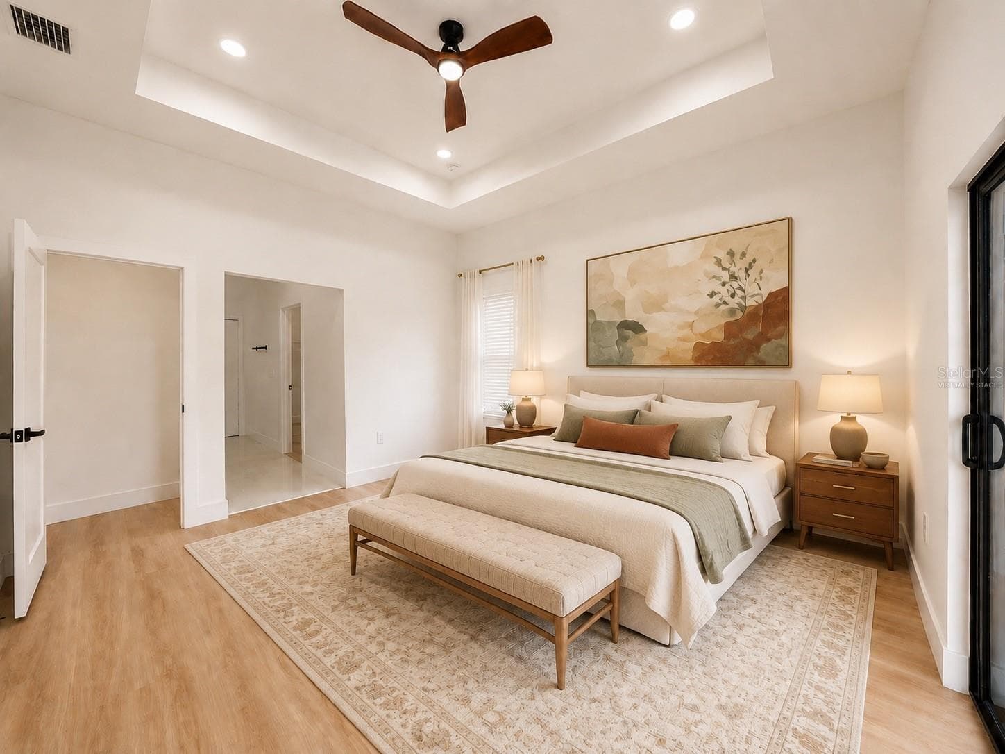 Virtually Staged Primary Suite Rendition#1 - 1310 S WAPELLO ST, NORTH PORT