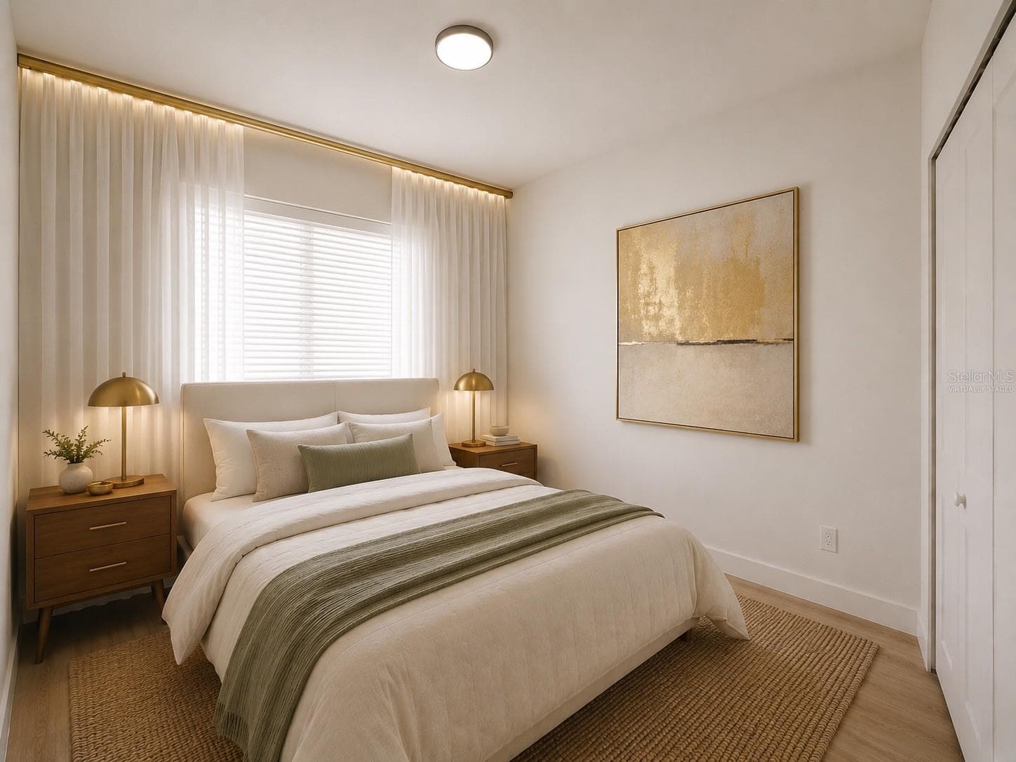 Virtually Staged Bedroom #2 - 1310 S WAPELLO ST, NORTH PORT