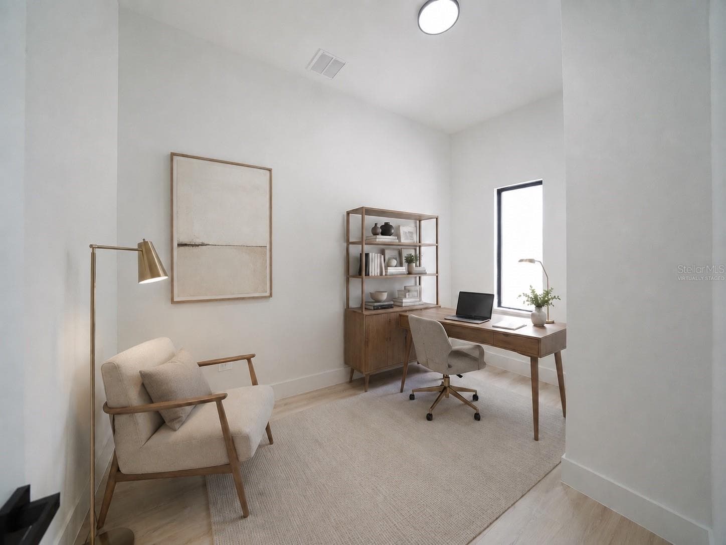 Virtually Staged Office/Den 1st Rendition - 1310 S WAPELLO ST, NORTH PORT