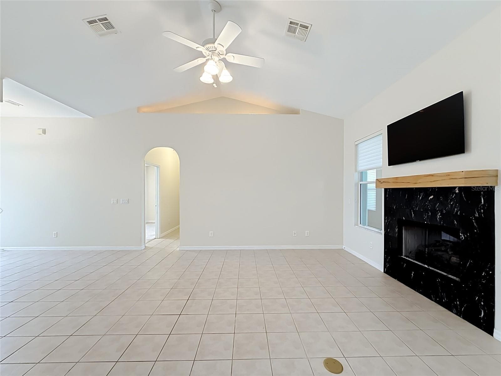 Vaulted ceiling and plant shelf with rope lighting. - 11932 SE 179TH ST, SUMMERFIELD