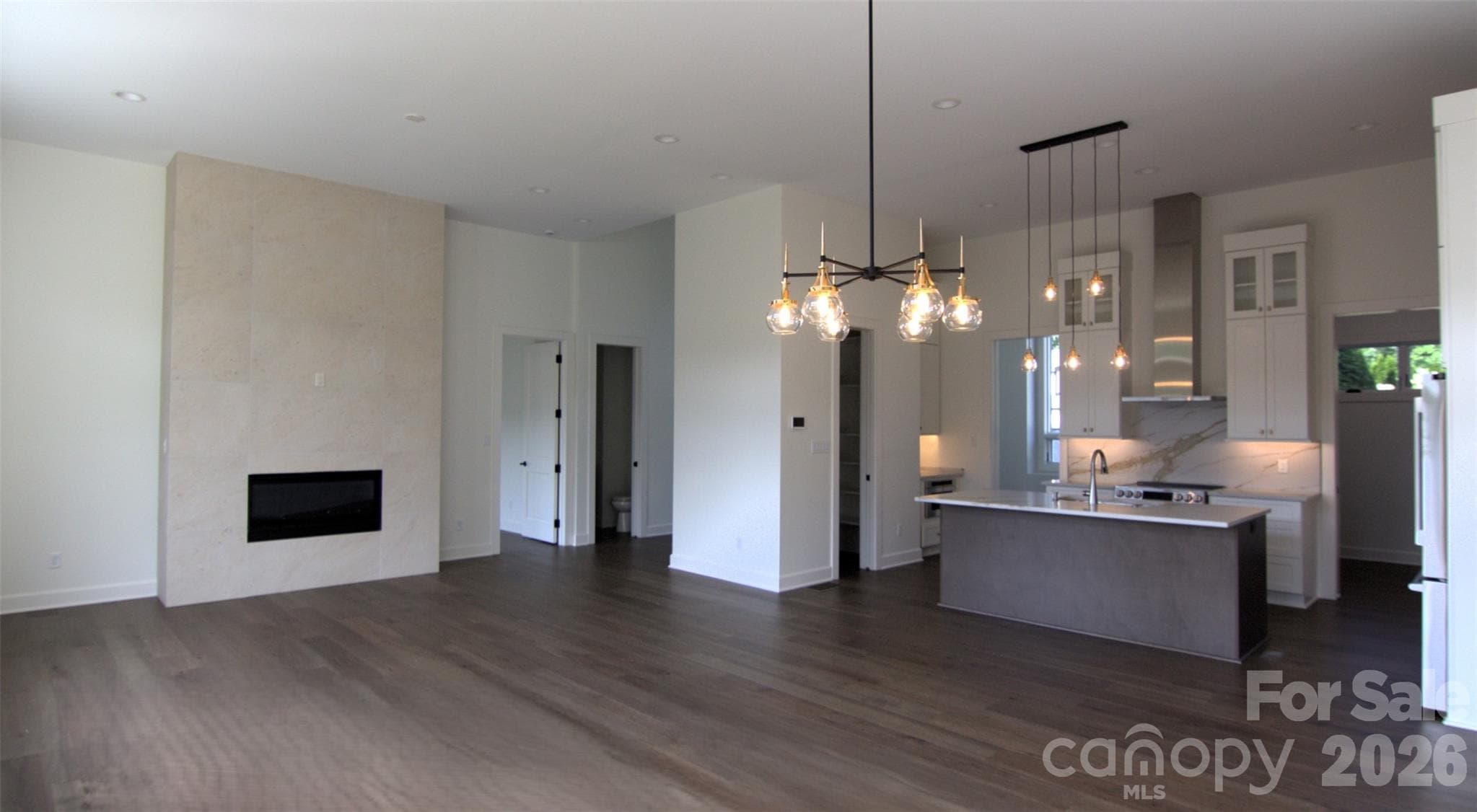 Dining, Great Room, Kitchen - 47 Versailles Lane, Asheville