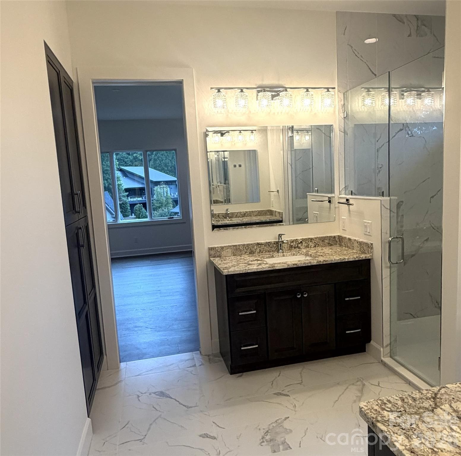 Primary Bath (One of Two Vanities) - 47 Versailles Lane, Asheville