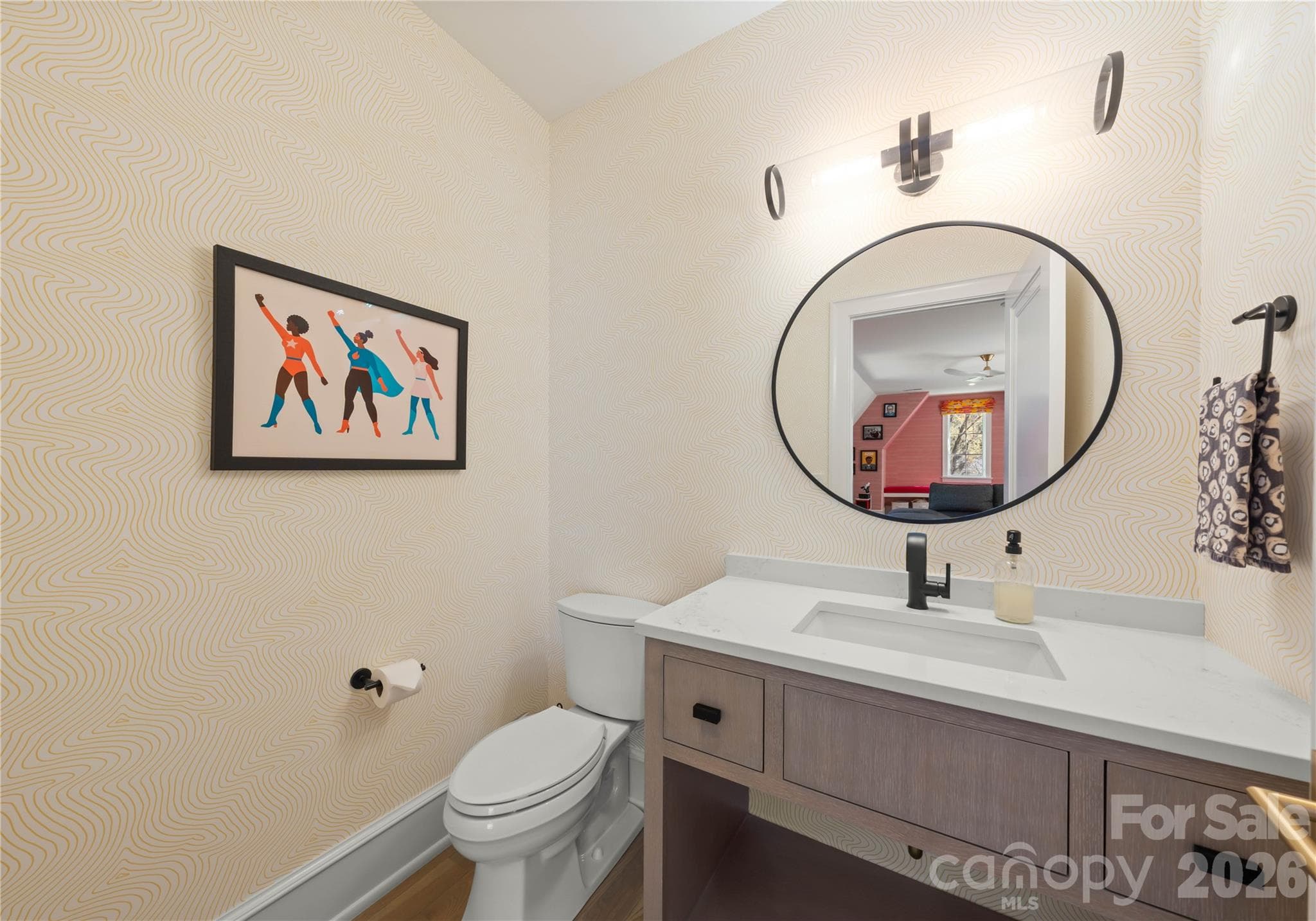 Half bath off bonus room. - 2610 Sedley Road, Charlotte