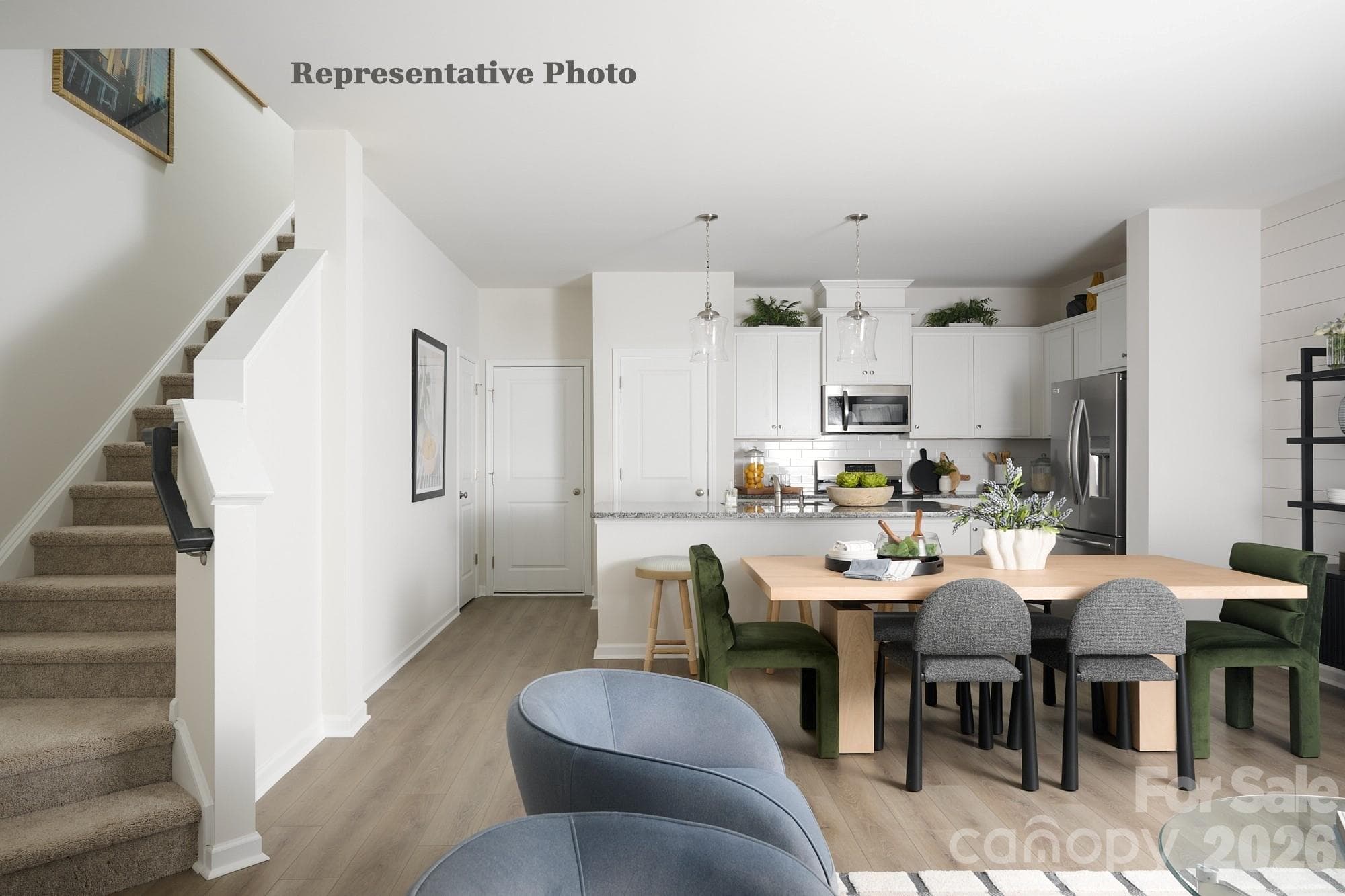 Open Floorplan with Living Room, Dining Area and Kitchen Seamlessly Flowing Together - Charlotte