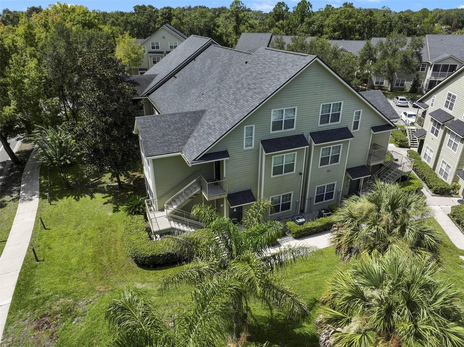 Side view of your new end unit condo - 3721 S LAKE ORLANDO PKWY #8, ORLANDO