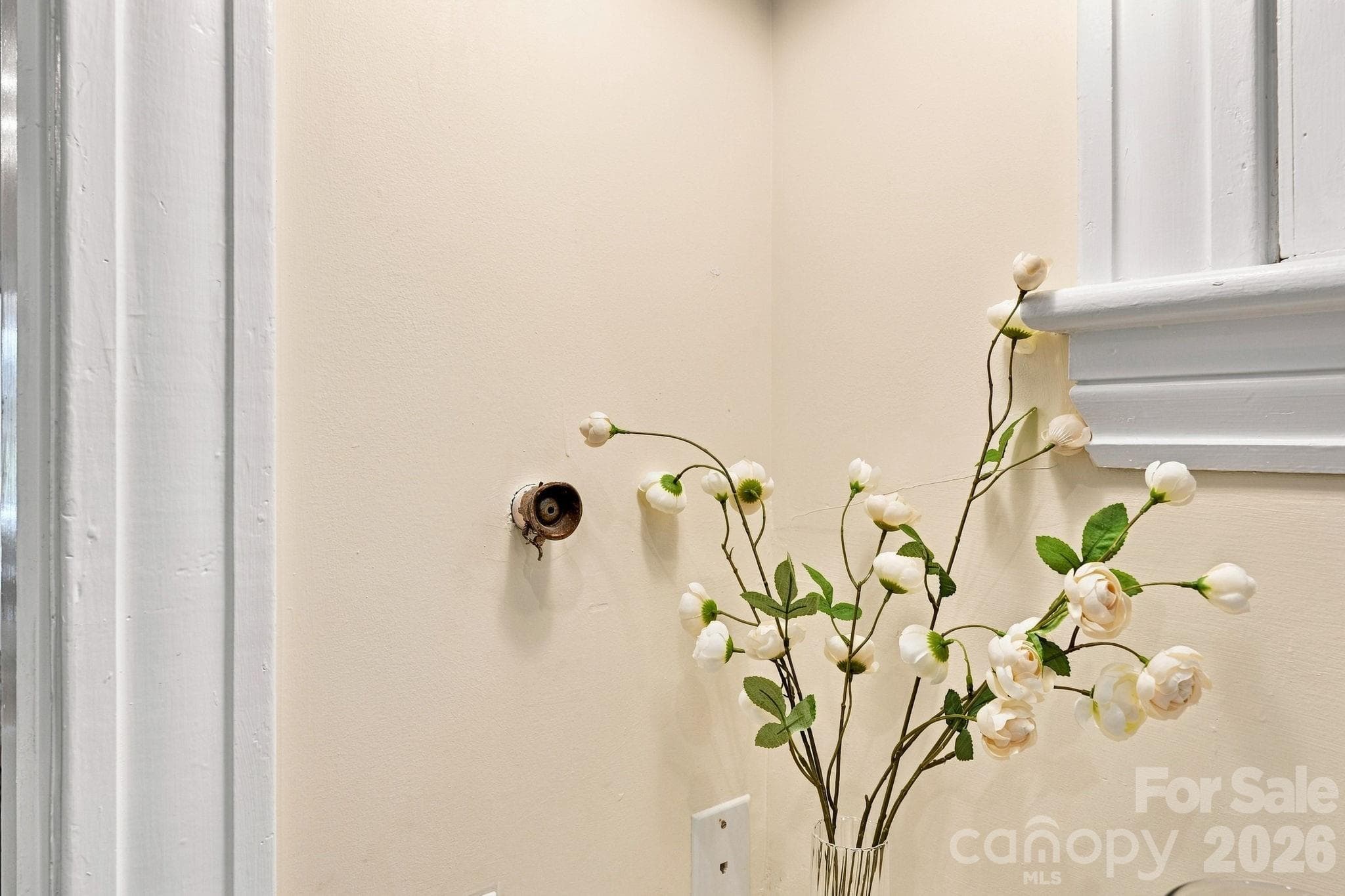 Original speaking tube from kitchen to primary bedroom - 559 N Main Street, Davidson