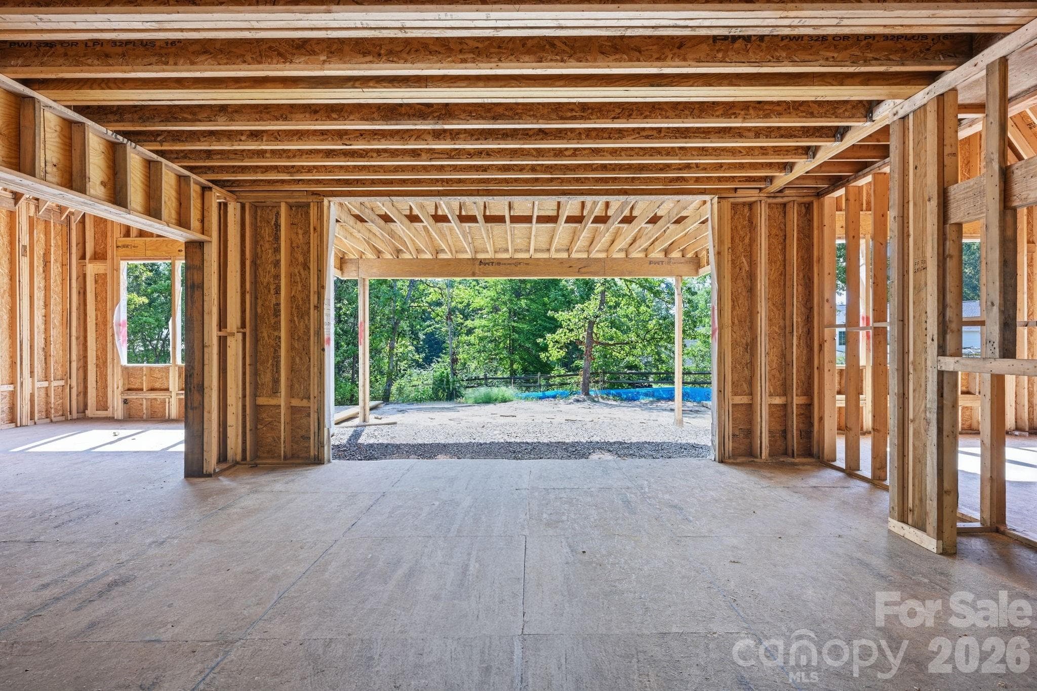 Living Room opens on to large covered porch with fireplace - Davidson