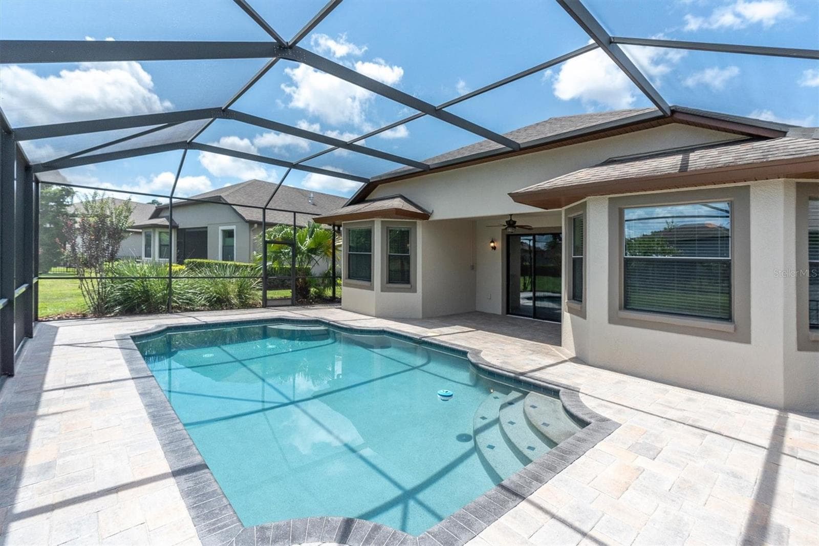 Screened Pool and Lanai view - 8454 MAY PORT CT, LAND O LAKES