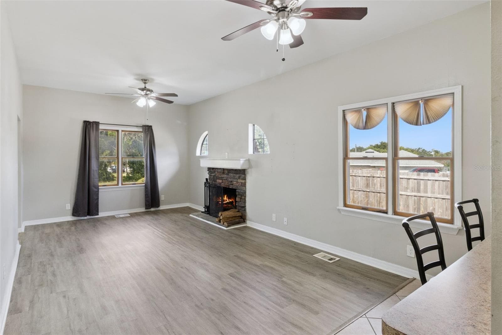 Living Room/ Dining Room - 116 W ARBORVITAE LN, POLK CITY