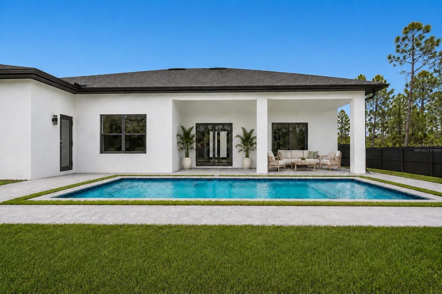 Virtually Staged Patio area - 1310 S WAPELLO ST, NORTH PORT