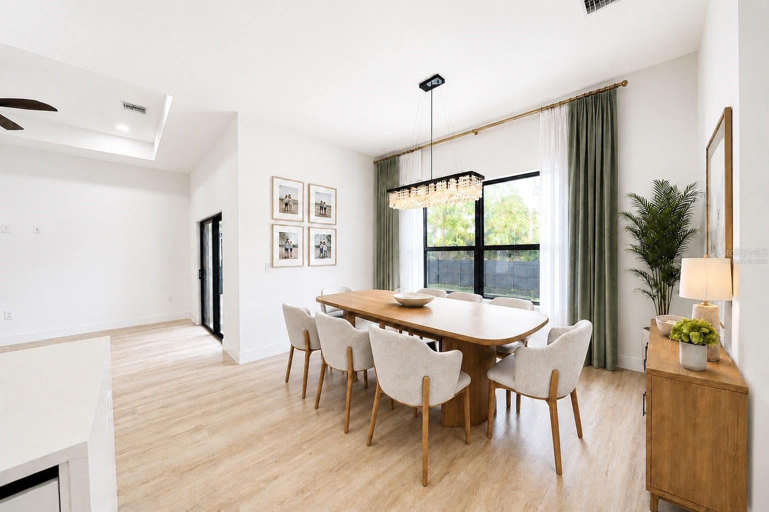 Virtually Staged Formal Dining Room - 1310 S WAPELLO ST, NORTH PORT