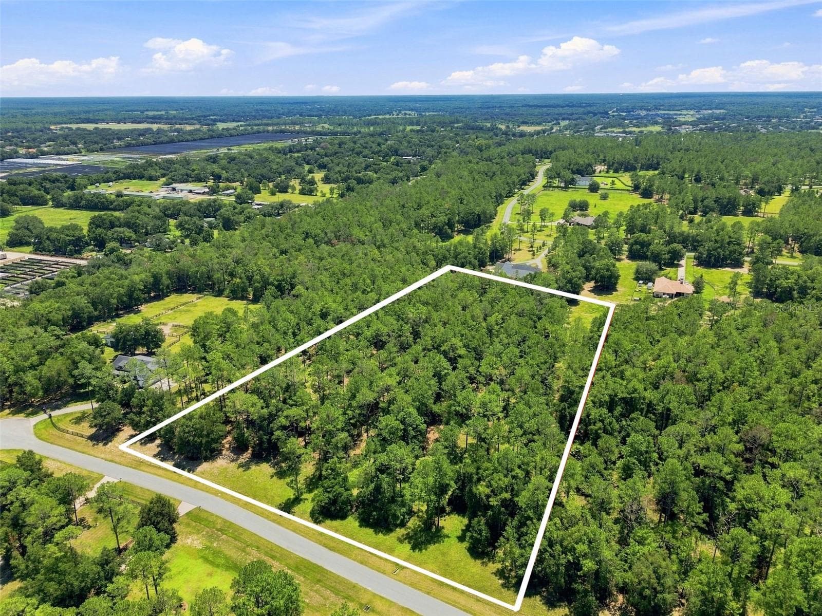 Aerial view, lot near cul de sac - 24150 GREENWOOD XING, EUSTIS