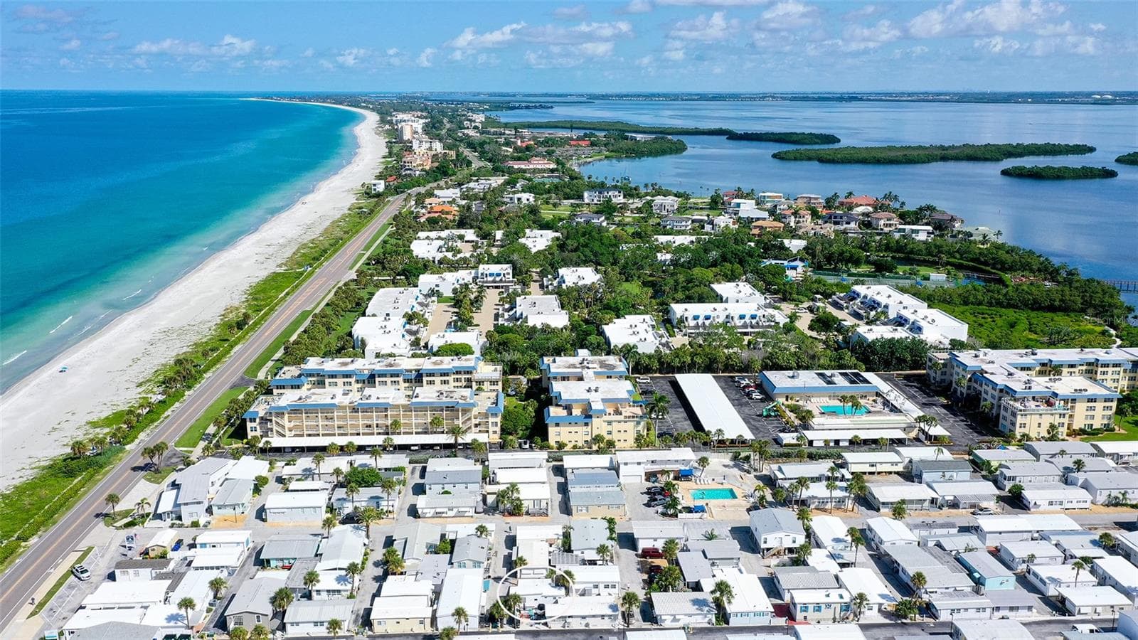 Bay and Gulf north view - 36 TWIN SHORES BLVD, LONGBOAT KEY