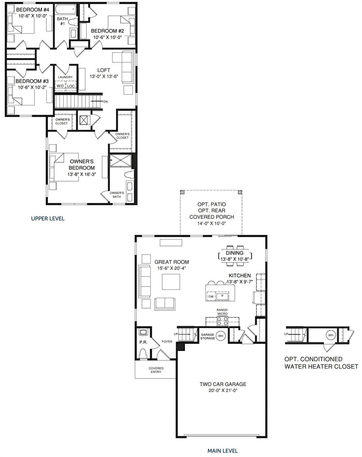 Torrey Floor Plan - 121 Auburn Hills Drive, Albemarle