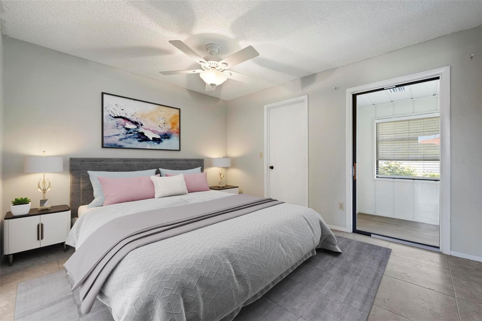 VIRTUAL FURNITURE IN BEDROOM 1 - 6246 DRAW LN #12, SARASOTA
