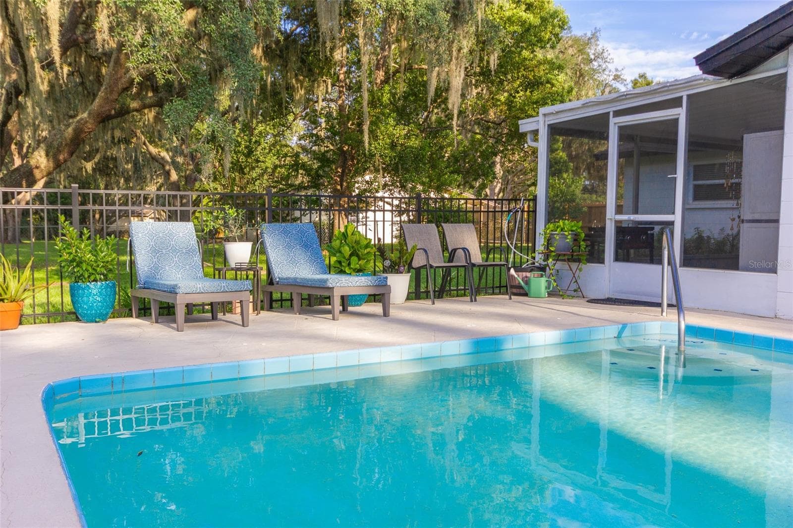 Beautiful, serene backyard pool - 12231 KELLY LN, THONOTOSASSA